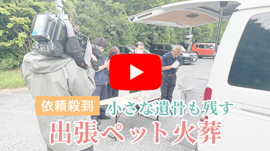 MBS毎日放送による出張ペット火葬の取材